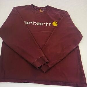Carhartt Maroon Long Sleeve Shirt